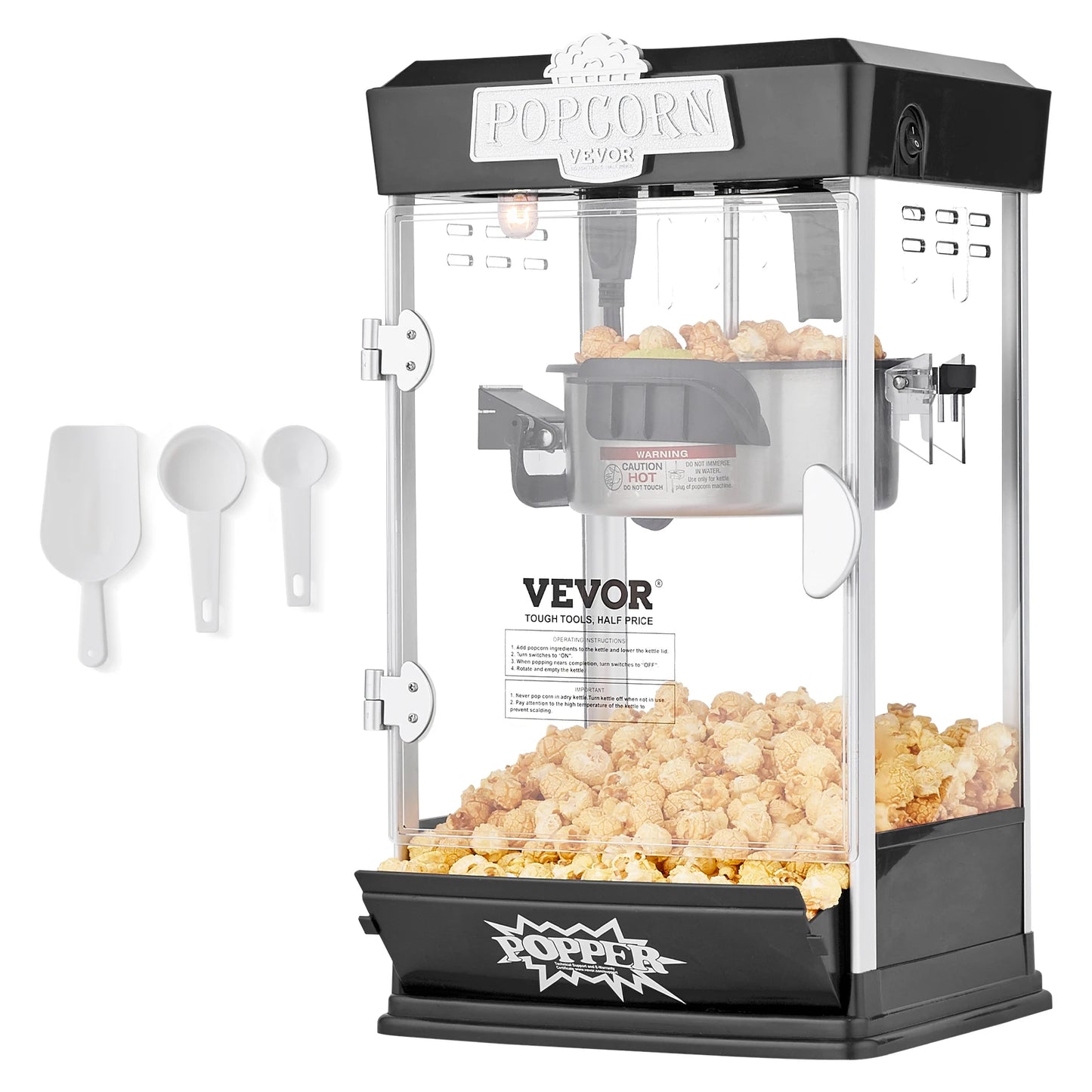 SucceBuy 4Oz Popcorn Maker Commercial Popcorn Machine Countertop Popcorn Maker Includes Tabletop Popcorn Maker 1.5 Gal per Batch