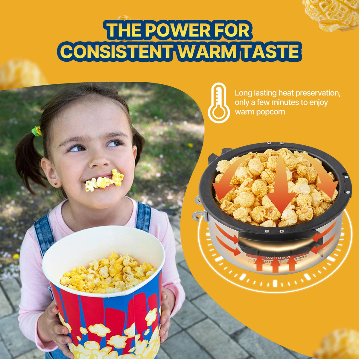 SucceBuy 4Oz Popcorn Maker Commercial Popcorn Machine Countertop Popcorn Maker Includes Tabletop Popcorn Maker 1.5 Gal per Batch