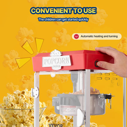 SucceBuy 4Oz Popcorn Maker Commercial Popcorn Machine Countertop Popcorn Maker Includes Tabletop Popcorn Maker 1.5 Gal per Batch